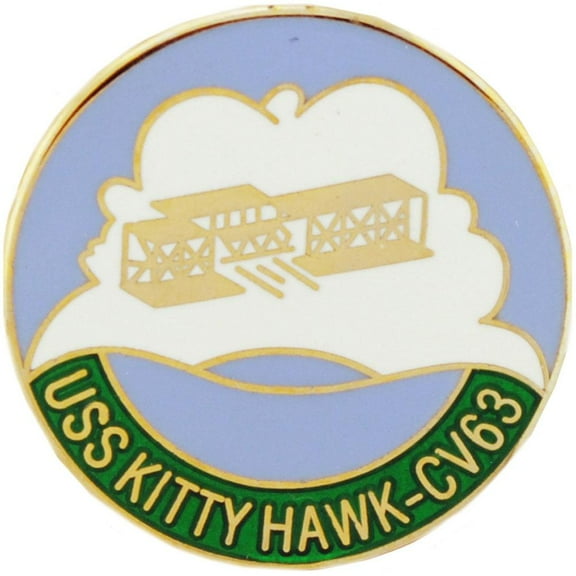 Eagle Emblems P15419 Pin - USS, Kitty Hawk - 1 in.