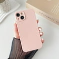 thumbnail image 2 of Designed for iPhone 14 Case,Simple Cute Candy Colorful Case for Girls Women,Soft Slim TPU Bumper Shockproof Protective Cover for iPhone 14,6.1 inch-Pink, 2 of 9