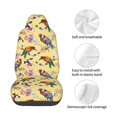 thumbnail image 4 of Wukai Beautiful Bright Birds And Flowers Full Set Car Seat Covers with Soft Padding Universal Auto Front Seats Protector and Cushion Mat, 4 of 5
