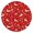 Red Christmas Reindeer-1, variant on Red Christmas Scene Pattern Round Fitted Tablecloth with Elastic Edge,Dining Table Cover Waterproof,Outdoor Round Tablecloth for Camping,Dining,Indoor and Outdoor