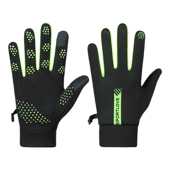 Yanyanz Gloves Mittens, Velvet Warm Gloves Women's Autumn And Winter Outdoor Driving Cold Proof Non Slip Men's And Women's Same Riding Gloves., Gloves I One Size