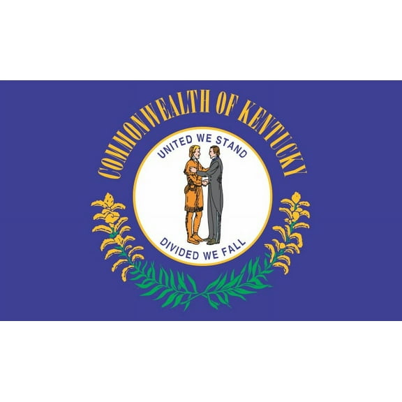 5in x 3in Kentucky State Flag Sticker