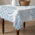 thumbnail image 4 of Blue Sea Turtle Table Cloth Waterproof Tablecloths, Coastal Coral Summer Beach Nautical Tablecloth Dining Table Cover for Kitchen Party Tabletop Outdoor, Square Tablecloth 60x60 Inch, 4 of 9