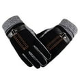 thumbnail image 2 of Men's Anti-Skid Windproof Thermal Gloves (Brown), 2 of 4