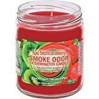 Smoke Odor Exterminator 13oz Jar Candle, Kiwi Twisted Strawberry