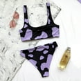 thumbnail image 3 of Babysbule Swimsuits for Women Women Cow Print Bikini Set Push-Up Brazilian Swimwear Beachwear Swimsuit, 3 of 6