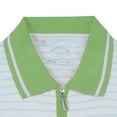 thumbnail image 3 of Monterey Club Women's Metallic Stripe Contrast Golf Polo Shirt #2256, 3 of 4