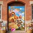 thumbnail image 6 of strola Toys Easter Door Curtain Colorful Polyester Extra Wide 70x35 Inch Easy Hang & Remove Spring Holiday Decor for Classroom Office Store Party, 6 of 6