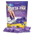 thumbnail image 1 of Walex Porta-Pak Black Holding Tank Deodorizer & Portion Control System Drop-Ins - Rapid Breakdown of Waste & Paper, Odor Prevention, Cleans Tank & Sensors - Lavender Breeze, 10-Pack, 1 of 6