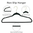 Better Homes & Gardens Velvet Clothing Hangers, 30 Pack, Silver, Non