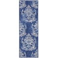 thumbnail image 3 of Nourison Whimsicle Bohemian Floral Navy Ivory 2' x 8' Area Rug, (8' Runner), 3 of 8