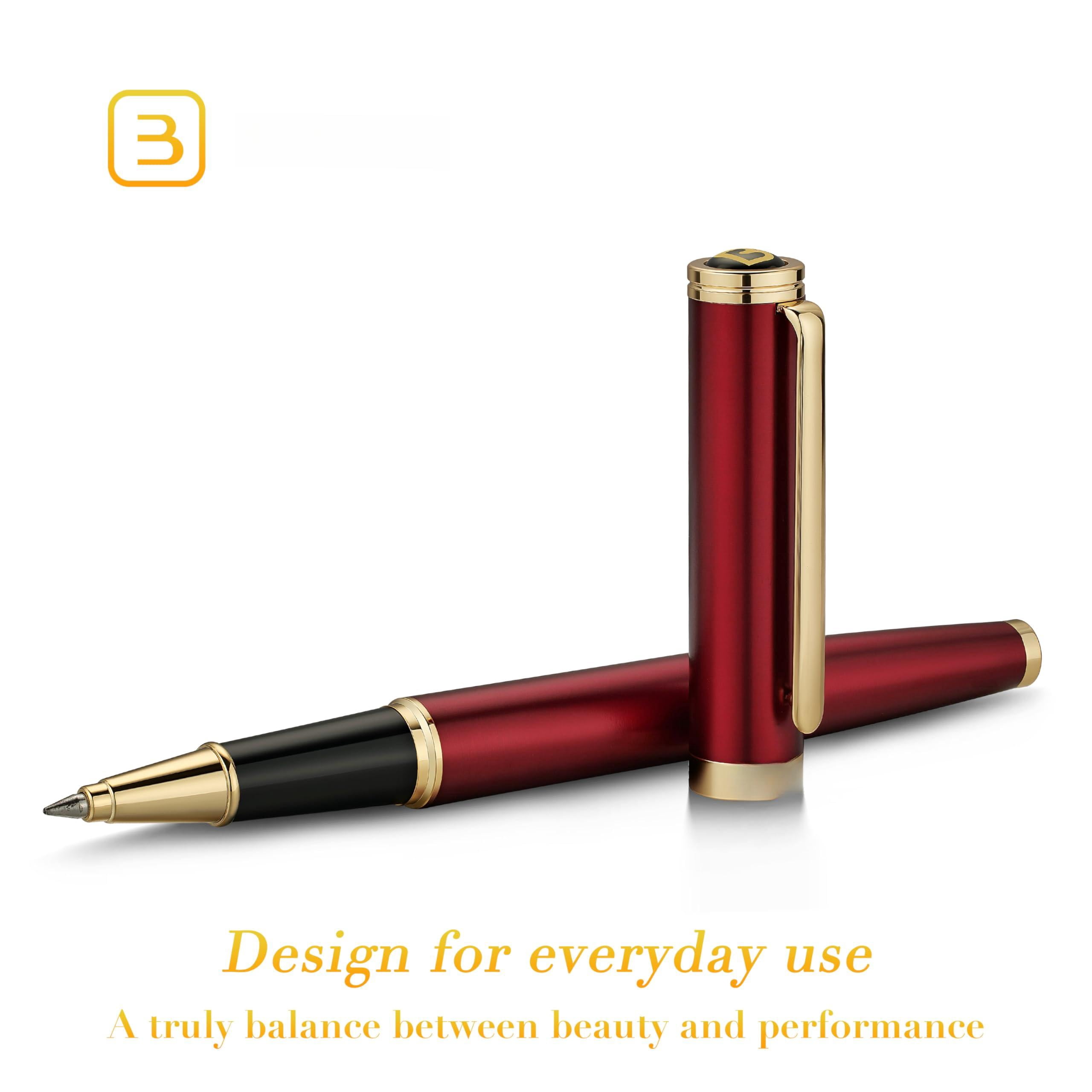 Luxury Rollerball Pen Trim Noble And Elegant Designs Ink Refill  Roller Ball Gift Set For Men & Women Professional Executive Office Nice Pens