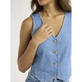thumbnail image 4 of Sofia Jeans Women's Denim Vest, Sizes XS-XXXL, 4 of 5