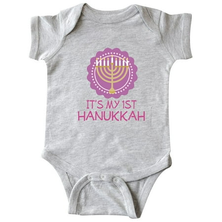 

Inktastic My 1st Hanukkah Festival Girls Gift Baby Girl Bodysuit