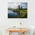 thumbnail image 2 of COMIO  Canvas Print Wall Art View of Dunguaire Castle in Galway Ireland Nature Wilderness Photography Realism Chic Scenic Colorful Rustic Ultra for Living Room, Bedroom, 2 of 4