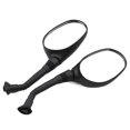 thumbnail image 1 of 2pcs 6mm 8mm Motorcycle Rearview Mirror E-Bike Rearview Mirrors Electromobile Back Side Convex Mirror Classic Oval, 1 of 2
