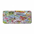 thumbnail image 1 of Art Computer Mouse Pad, Hip-Hop Inspired Colorful Graffiti Doodle Crazy Love Time Cool Skull Street Art Print, Rectangle Non-Slip Rubber Mousepad X-Large, 35" x 15", Multicolor, by Ambesonne, 1 of 2