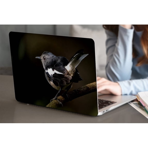 KSK KAISHEK Hard Case Only Compatible Newest MacBook Pro 15 inchs with Touch Bar + Black Keyboard Cover Model: A1990 A1707 (Feather Series 0896)