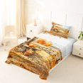 thumbnail image 5 of Manfei Thanksgiving Print Twin Sheets,Pastel Bat Pattern Bedding,3 Pieces,1 Flat Sheet,1 Fitted Sheet and 1 Pillowcase, 5 of 6