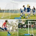 thumbnail image 6 of MOPHOTO Soccer Goals for Backyard,21x7FT White Competition Practice Training Goals,Portable Soccer Training Equipment,Moveable Weatherproof for Adults Youth Outdoor, 6 of 6