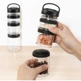 thumbnail image 4 of 1PC Portable Stackable Snack Container, Twist Lock System, Nut Box, Snack Storage Jars and Portion Control, Food Storage Container Scale Jar with Lid, Random Color, 4 of 8