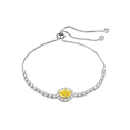 thumbnail image 1 of Pulseras De Plata 925 Mujer Zafiro Amarillo Elegantes Regalo Xtellar amarillo, 1 of 4