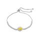 thumbnail image 1 of Pulseras De Plata 925 Mujer Zafiro Amarillo Elegantes Regalo Xtellar amarillo, 1 of 4
