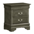 thumbnail image 3 of Glory Furniture Louis Phillipe 2 Drawer Nightstand in Gray, 3 of 8