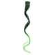 thumbnail image 1 of Zhuge Extensiones de cabello de colores, 6 piezas, 18 pulgadas, clip en un solo color arcoíris, resaltado para fiesta, postizo sintético largo ondulado para mujeres, verde, 1 of 2