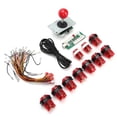 thumbnail image 2 of DIY Game Rocker Set DIY Game Joystick Kit Fighting Game Accessory Light for Windows XP / Win7 / Win8Red, 2 of 5
