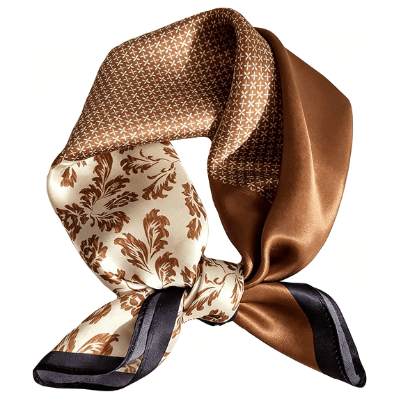 HBMYN 100% Mulberry Silk Scarf For Women Hair Lightweight Square Neckerchief Wrap For Head Scarves 21"