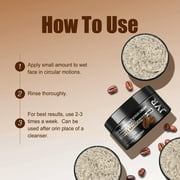 Men's Face Scrub, Deep Cleansing, Removing Blackheads, Facial Scrub for Men Pre-Shave Soften (4.23 oz)
