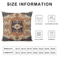 thumbnail image 5 of COMIO Terracotta Boho Pillow Covers Aztec Floral Carpet Pattern Throw Pillows Cover Orange Blue Decorative Pillow Cases Farmhouse Cushion Cover for Outdoor Bedroom Couch Sofa Decor, 5 of 5