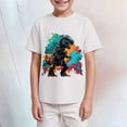 thumbnail image 2 of Hessimy Boys Kids Youth Mesh Athletic Quick Dry T Shirts Short Sleeve Moisture Wicking Tee Shirts Active Tops,Mesh Tee(White,9-10 Years), 2 of 5