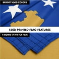 thumbnail image 5 of G128 Combo Pack: 6 Ft Tangle Free Spinning Flagpole (Silver) & Kosovo Flag 3x5 Ft Printed 150D Polyester, Brass Grommets (Flag Included) Aluminum Flag Pole, 5 of 9