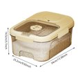 thumbnail image 4 of Cubo de alimentos para el hogar Caja de arroz sellada completamente cerrada Tanque de almacenamiento de arroz (Beige S), 4 of 7