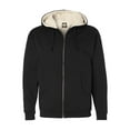 thumbnail image 2 of ITC EXP40SHZ Men's Sherpa Lined Full-Zip Hooded Sweatshirt - Black/ Natural - X-Large, 2 of 3