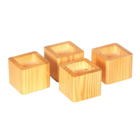 Wood Bed Risers Set of 4