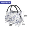 thumbnail image 2 of Honeii Indigo Tie Dye Print Cooler Bag Insulated, Large Leakproof Soft Sided Portable Cooler Bag,Lunch Box Lunch Bag, 2 of 6