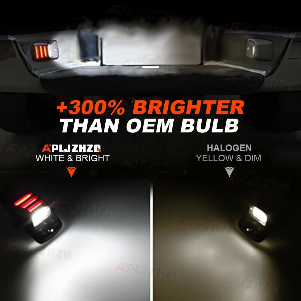 For Toyota Tacoma Tundra 2005-2015 LED License Plate Light Rear Bumper Lamp Pack of 2
