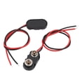 thumbnail image 2 of Unique Bargains 9 Pcs DC9V Battery Clip Faux Leather Shell Buckle Connector Lead Wire, 2 of 2