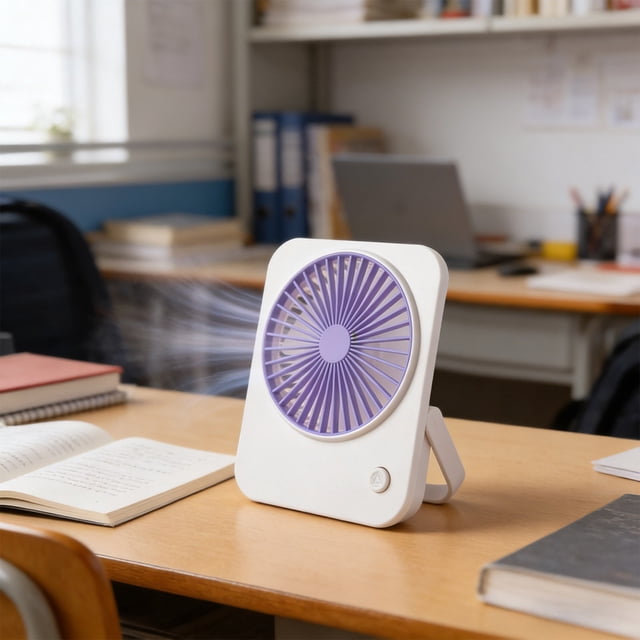 News Battery Version Desktop Mini Fan No. 5 Battery Desktop Small Electrics Fan Printed Gift