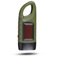 thumbnail image 1 of Paquete de 2 linternas de energía solar con manivela manual, linterna LED recargable de emergencia, linterna de supervivencia, antorcha rápida para deportes al aire libre, verde, 1 of 5