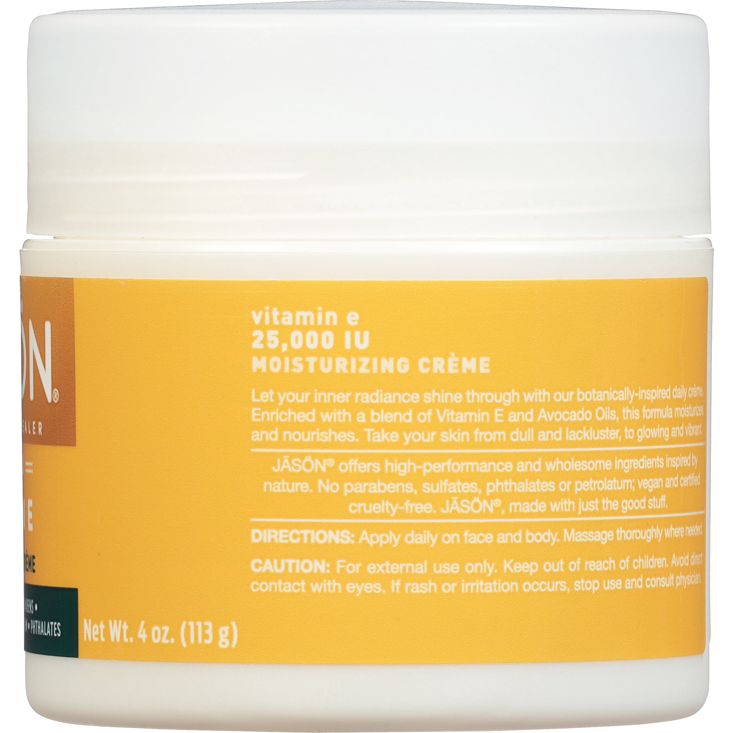 JASON Vitamin E 25,000 IU Body & Face Moisturizing Creme, 4 oz