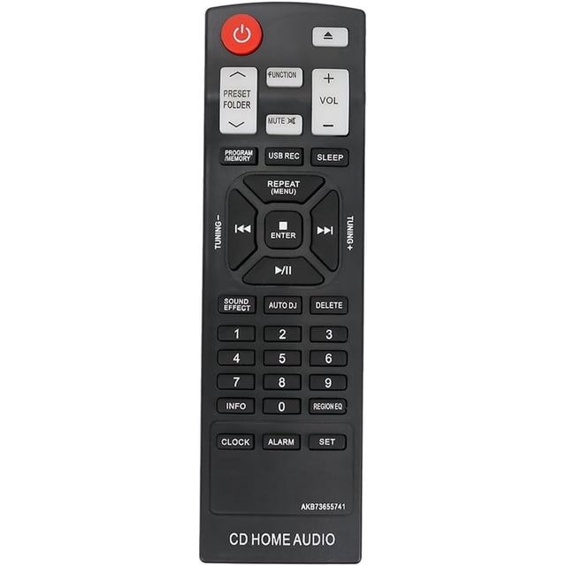 AKB73655741 Compatible with LG Audio System CM4550 CMS4550F CMS4550W Infrared Replacement Remote Control