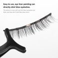 thumbnail image 2 of Juego de 5 pares de pestañas magnéticas negras para extensión de pestañas, herramienta de maquillaje práctica y fácil de usar., 2 of 7