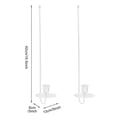thumbnail image 6 of Dserhfy 2 Pcs Metal Candle Holder Wall Decor Candle Sconce Holder Modern Wall Mount Tapered Candles Holders for Fireplace Living Room Farmhouse, 6 of 8