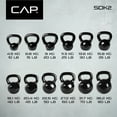 thumbnail image 3 of CAP Barbell Cast Iron Kettlebell, Black, 25LBS, 3 of 7