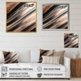 thumbnail image 4 of Designart "Rosegold Embracing Essence Of Lines VI" Abstract Marble Canvas Wall Art, 4 of 5
