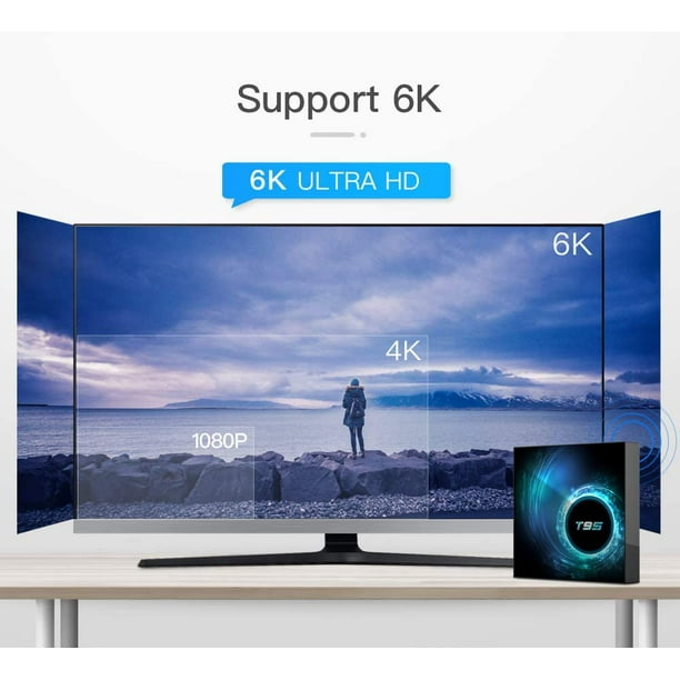 4K tv box ボックス スマート android tv box 5G WI Android TV Box 10.0, T95 Android Box with 4GB RAM 32GB ROM